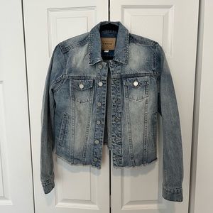 Blank NYC Raw Hem Distressed Denim Jacket